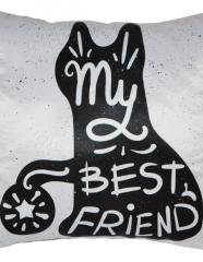 подушка с фотопечатью «Best friend»